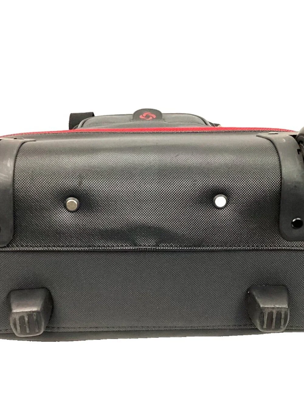 Samsonite Rolling Laptop Bag - Black/Red - Carry Handle + Pull-Along - EUC!